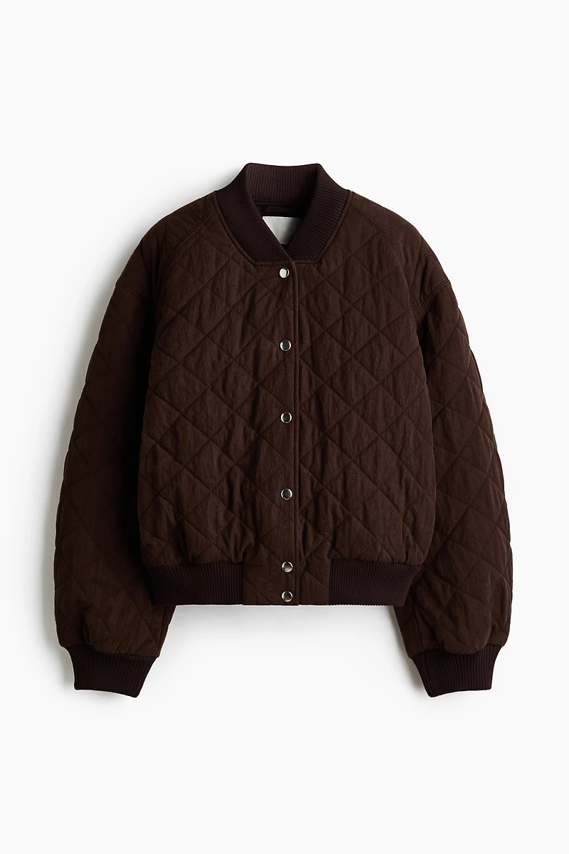 Quilted Bomber Jacket