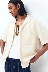 Chemise décontractée à col cubain
