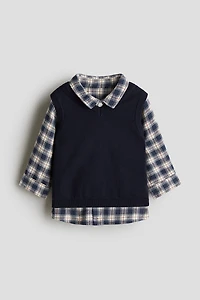 Ensemble 2 pièces avec chemise et chandail