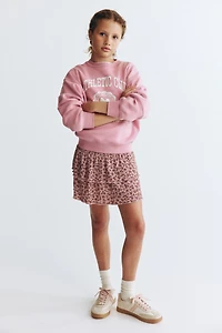 Patterned Tiered Skirt
