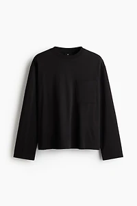Loose-Fit Long-Sleeved Jersey Shirt