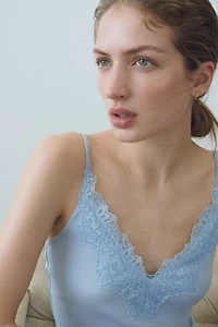 Lace-Trimmed Camisole Top