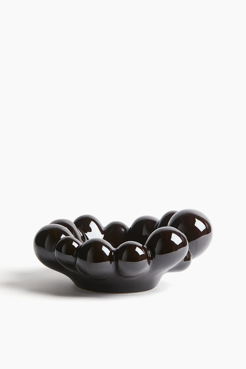 Grand bol bulbeux en grès cérame