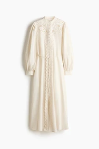 Robe en coton avec dentelle