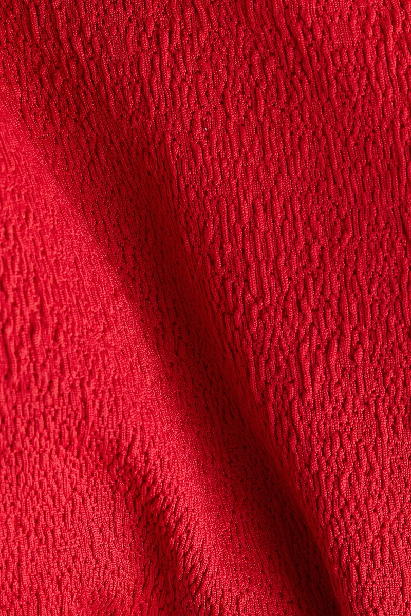 Padded-Cup High-Leg One-Shoulder Swimsuit