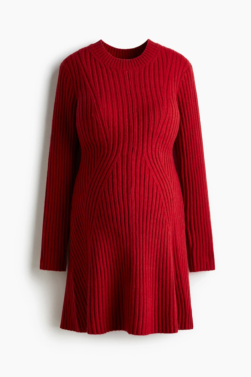 MAMA Rib-Knit Dress