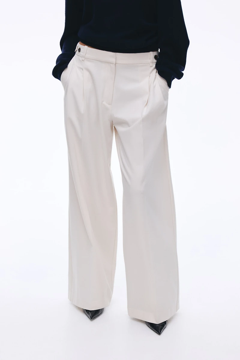 Wide-Leg Dress Pants