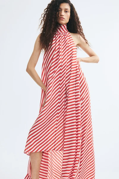 Tie-Detail A-Line Dress
