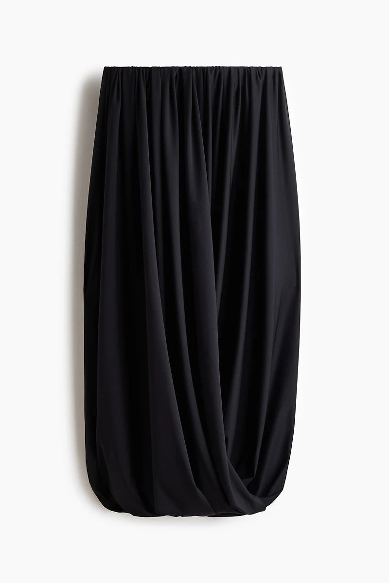 Bubble-Hem Maxi Skirt