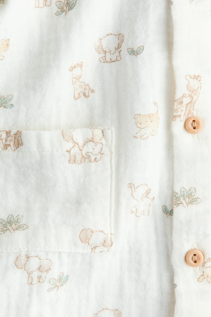 Cotton Muslin Romper Suit