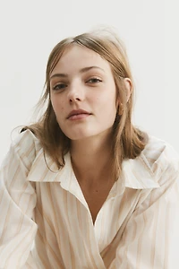 Cotton Wrap Shirt