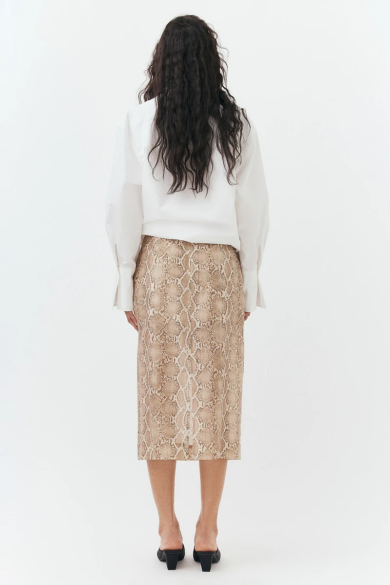 Lyocell-Blend Pencil Skirt