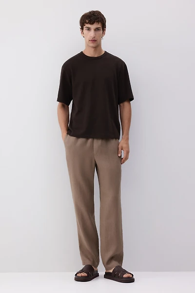 Regular-Fit Linen Pants