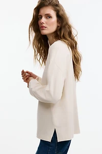 Long-Sleeved Cotton Top