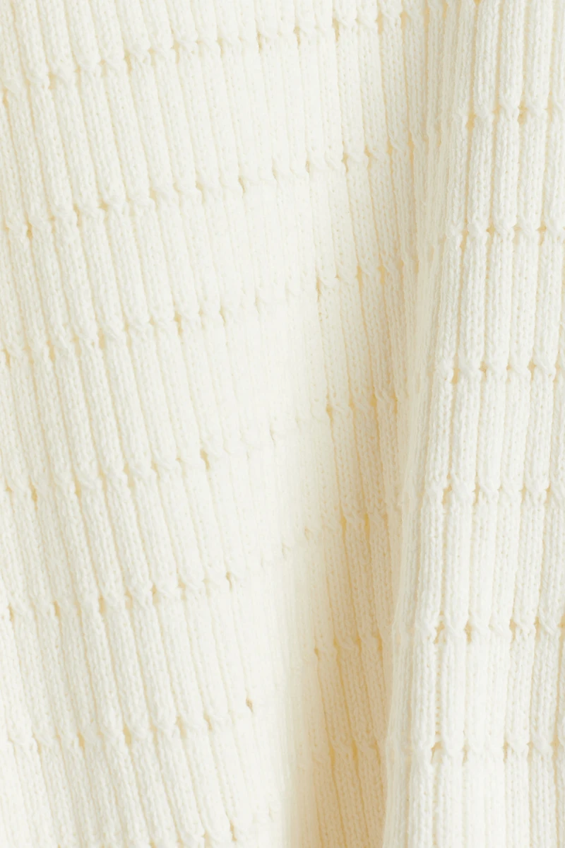 Hole-Knit Sweater