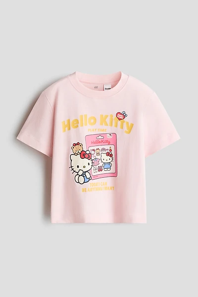 T-shirt en coton avec motif imprimé