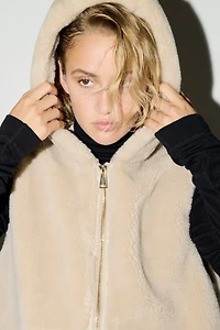 Hooded Pile Vest