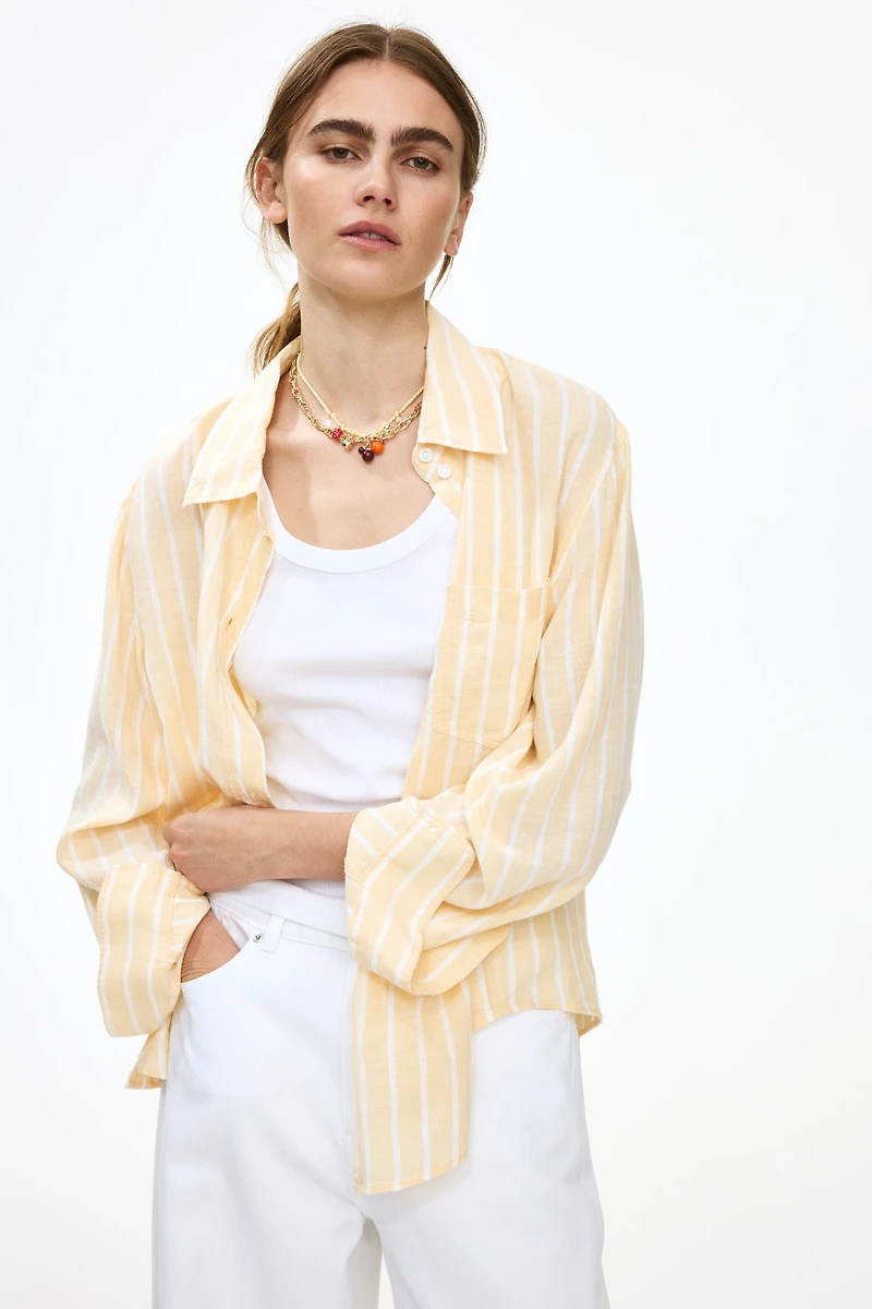 Linen-blend Shirt