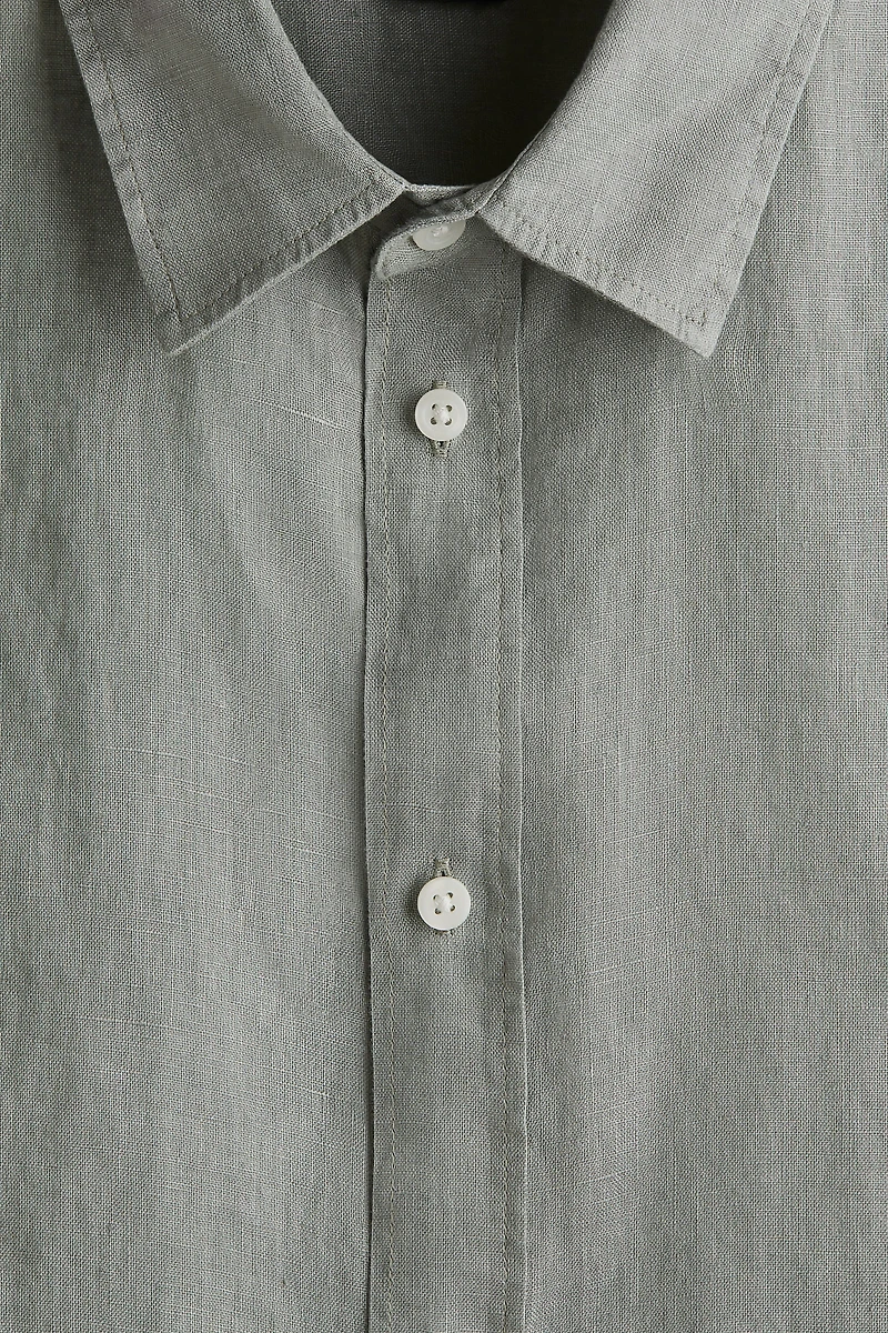 Regular-Fit Linen Shirt