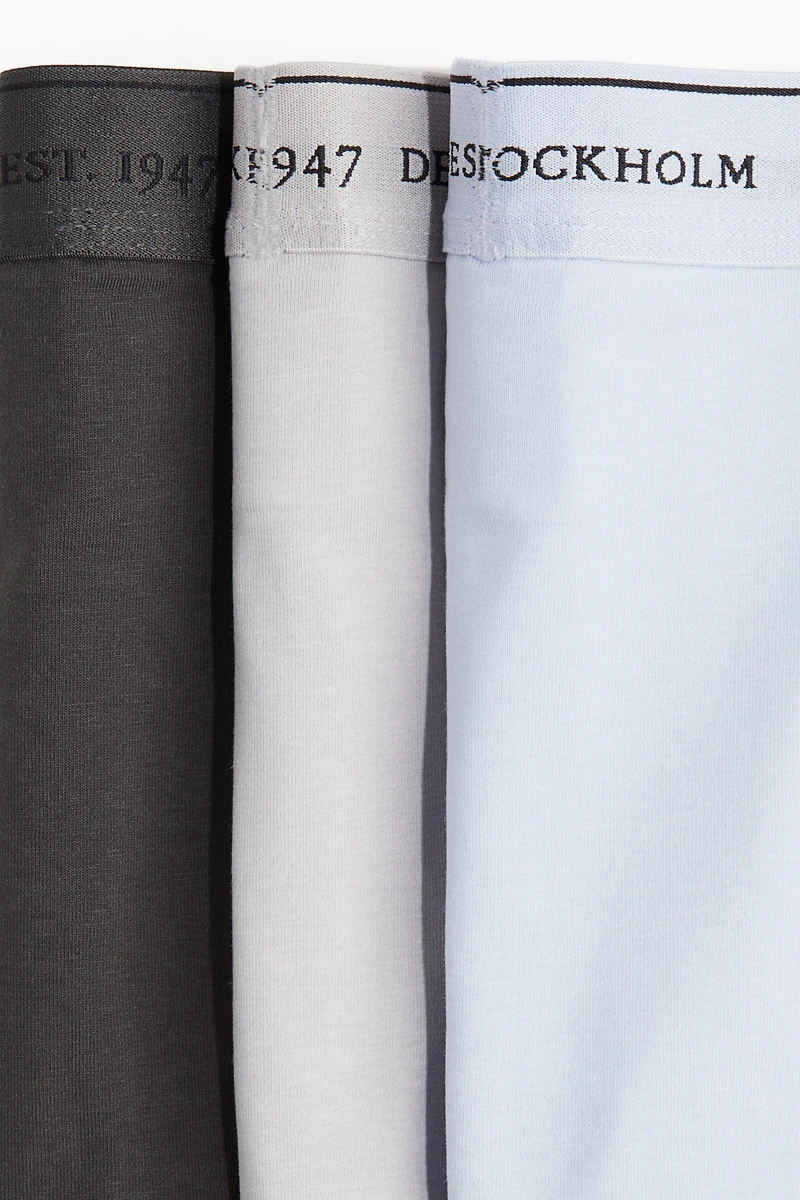 Lot de 3 caleçons boxeurs courts COOLMAX🅫