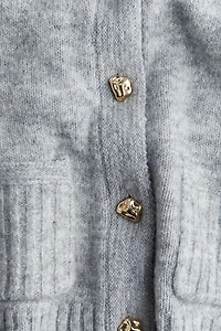 Gilet court en fin tricot