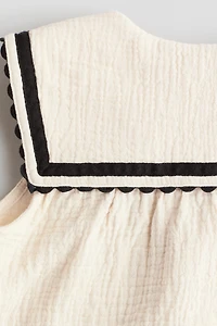 Blouse en mousseline de coton