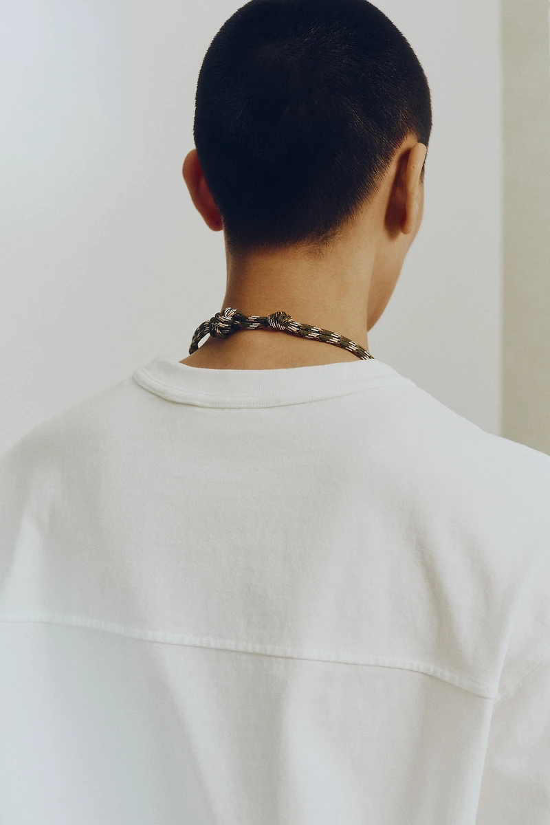 T-shirt à manches longues ample en coton