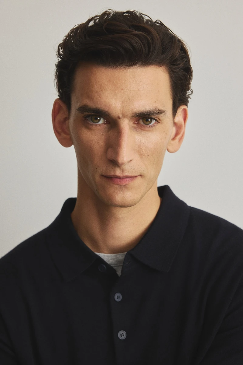 Regular-Fit Merino Wool Polo Shirt