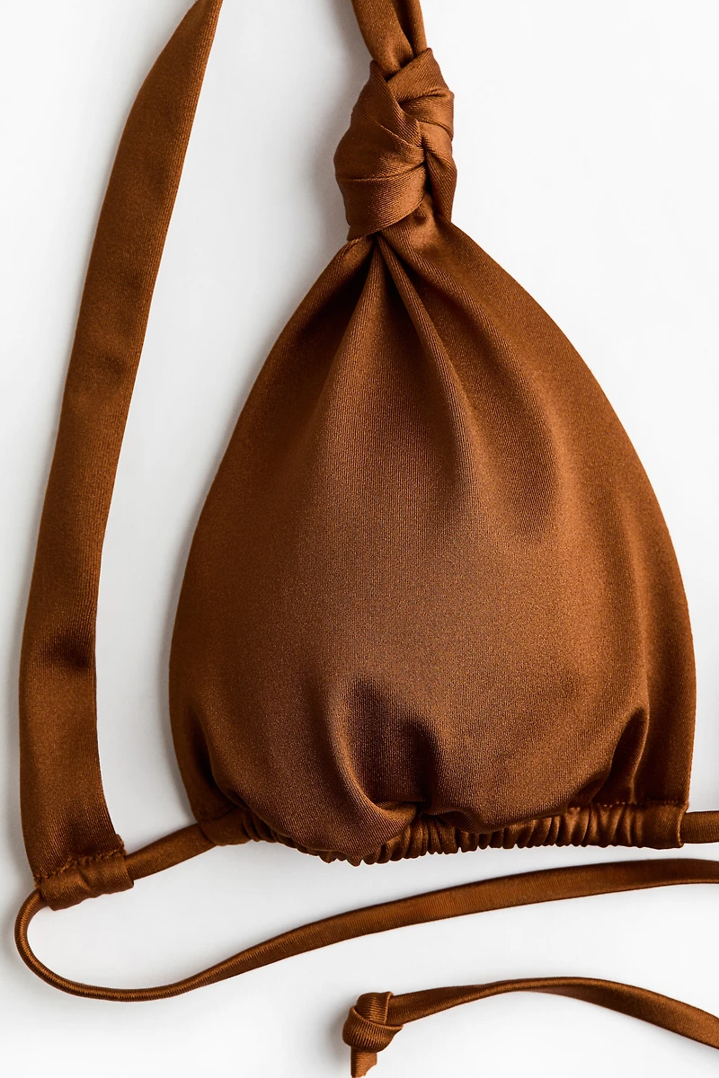 Haut de maillot triangulaire coussiné