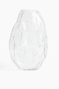 Extra-Large Textured Glass Vase
