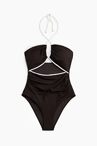Padded-Cup Cutout Swimsuit