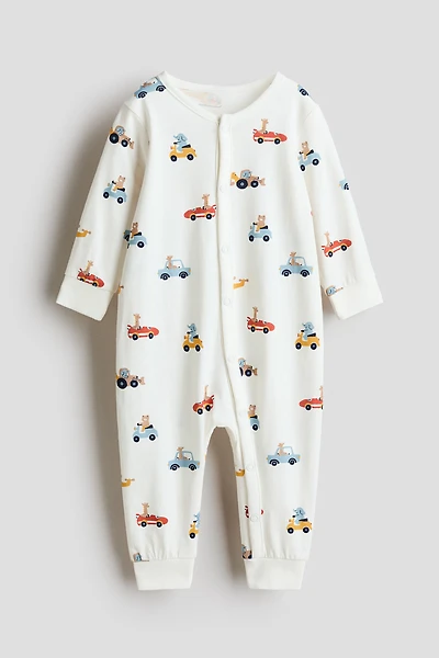 Patterned Pajama Jumpsuit