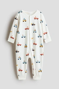 Patterned Pajama Jumpsuit