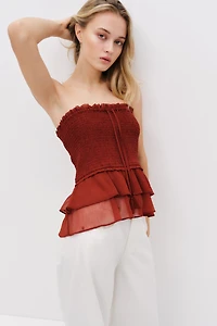 Haut bandeau smocké