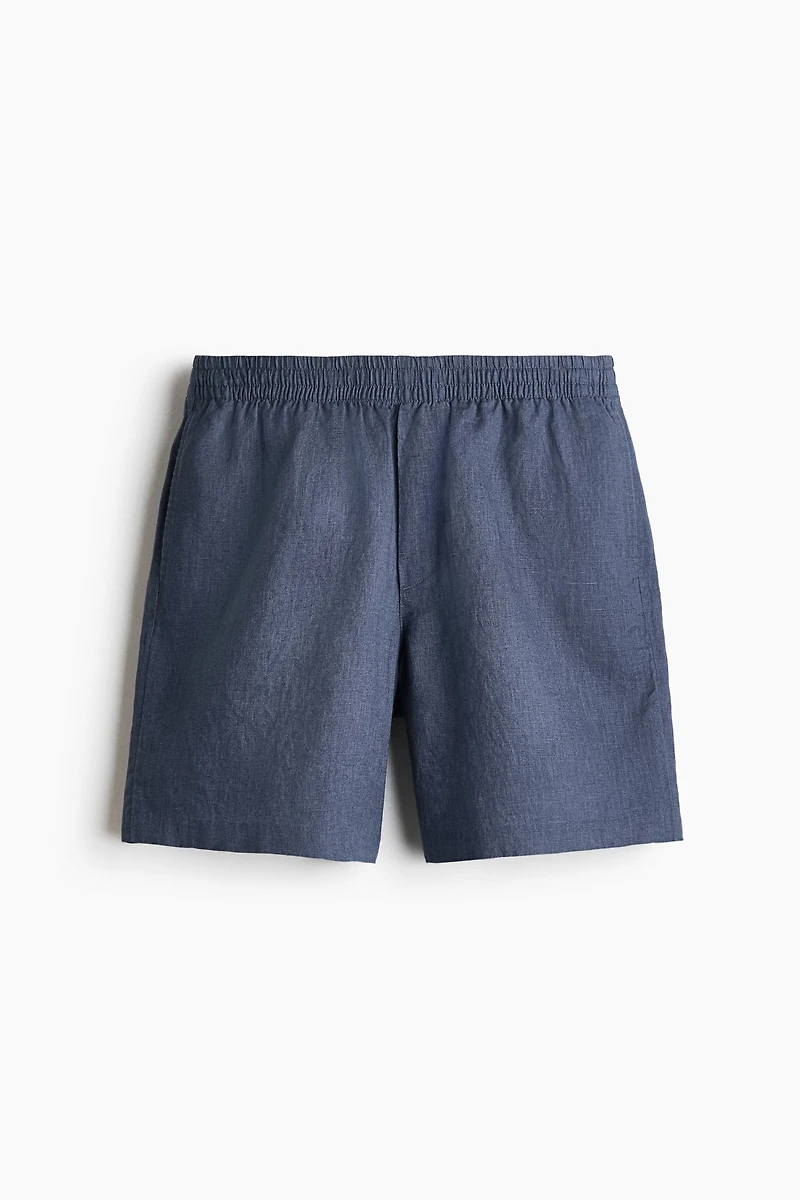 Relaxed-Fit Linen Shorts