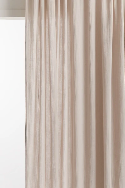 Single-Pack Wide Muslin Curtain Panel