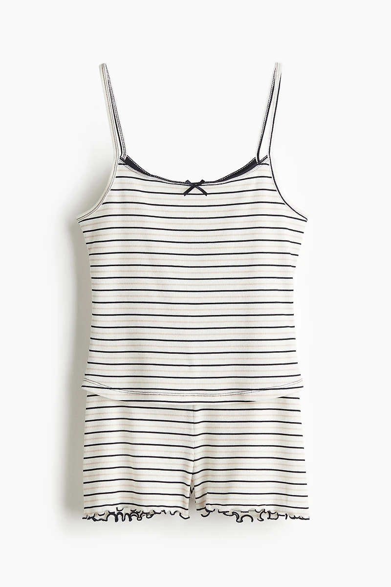 2-Piece Ribbed Jersey Set