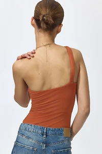 One-Shoulder Thong Bodysuit