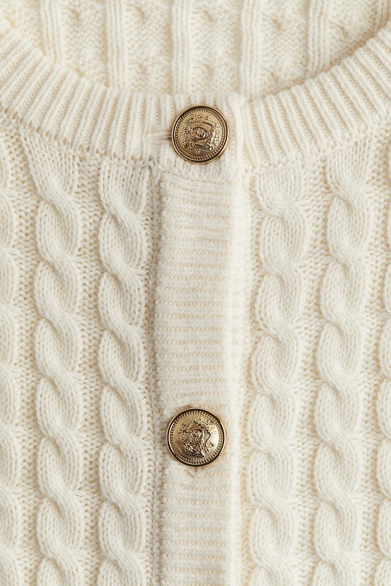 Cable-Knit Cardigan