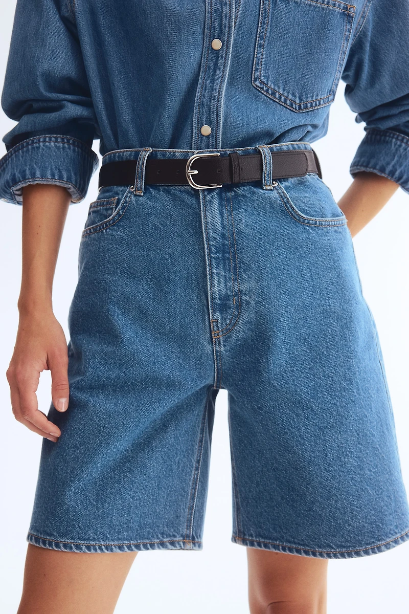 Denim Bermuda Shorts