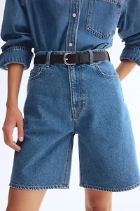 Denim Bermuda Shorts