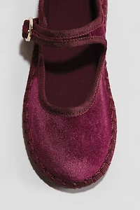 Velour Flats