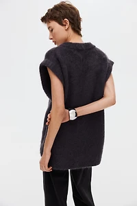 Mohair-Blend Sweater Vest