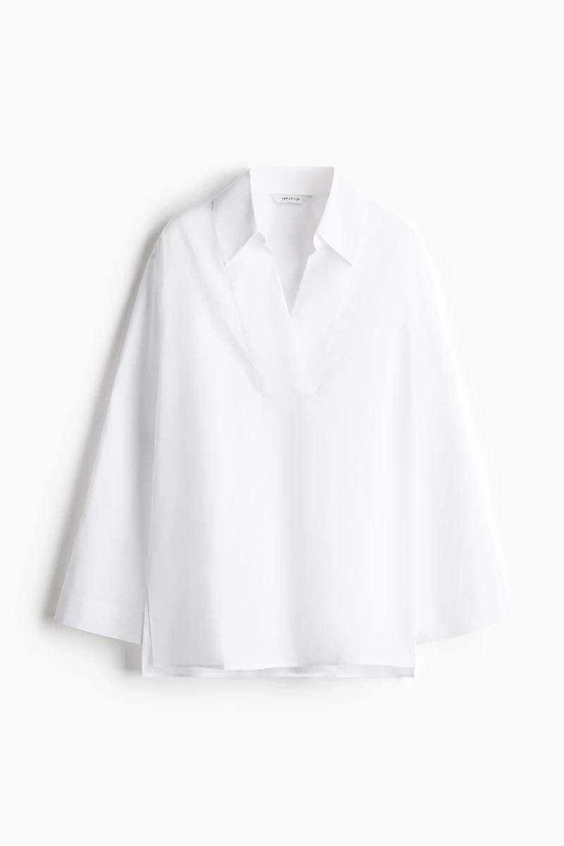 Chemise à enfiler par la tête en ramie
