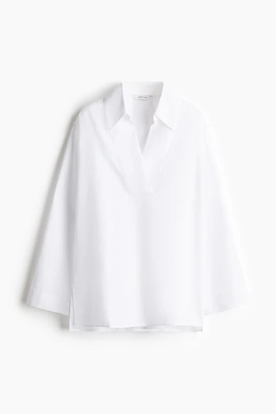 Chemise à enfiler par la tête en ramie