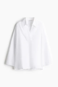 Ramie popover shirt