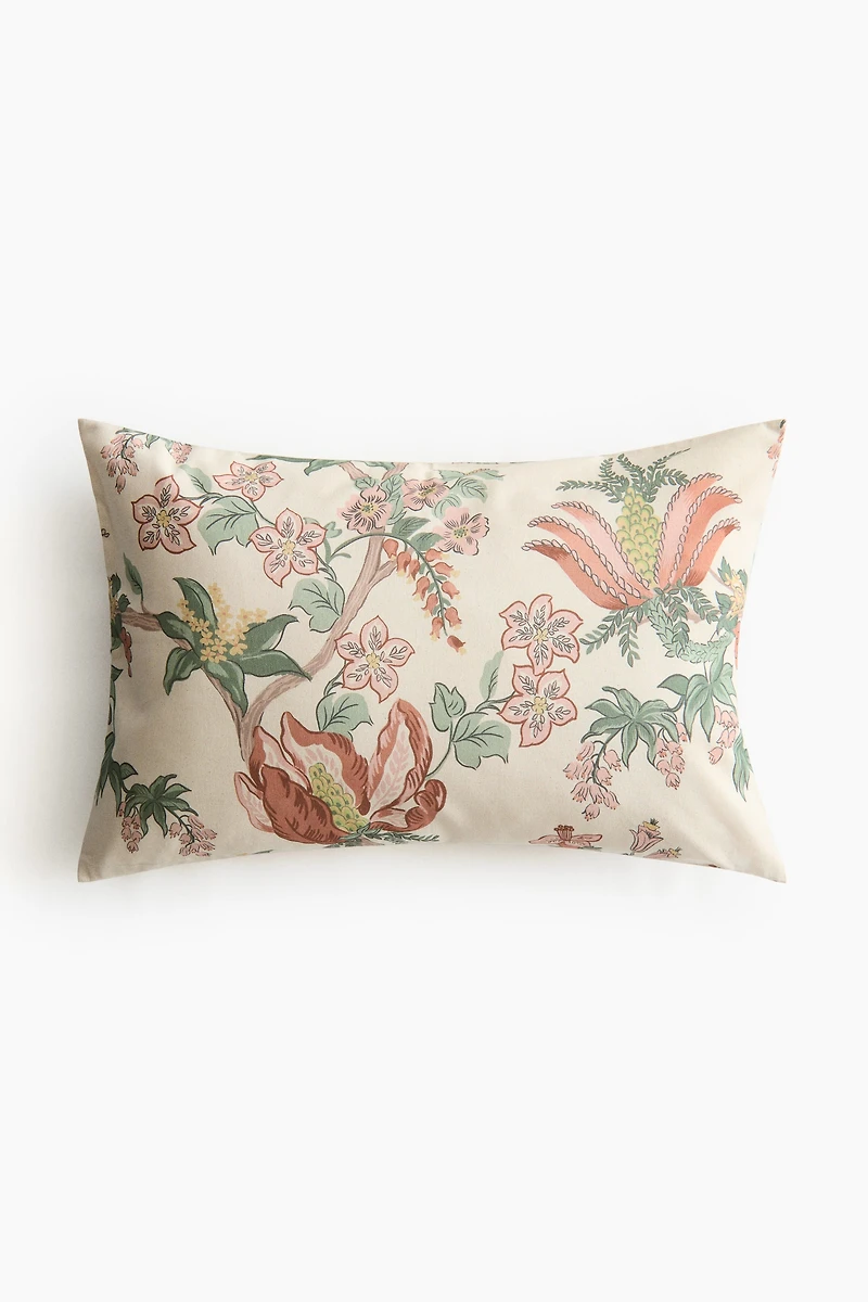 Patterned Canvas Cushion Cover