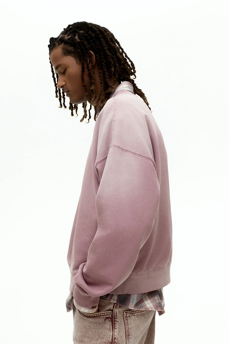 Oversized-Fit Washed Sweatshirt