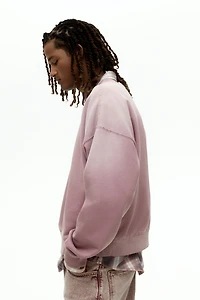 Oversized-Fit Washed Sweatshirt
