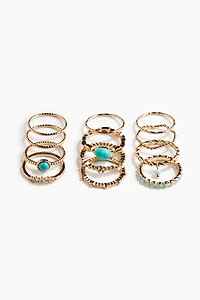 12-Pack Metal Rings